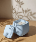 Vela Perfumada Artesanal em gesso com Tampa — Design Quadrado - Velas para ti ❤️