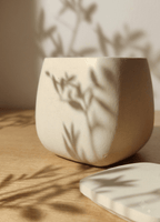 Vela Perfumada Artesanal em gesso com Tampa — Design Quadrado - Velas para ti ❤️