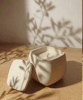 Vela Perfumada Artesanal em gesso com Tampa — Design Quadrado - Velas para ti ❤️